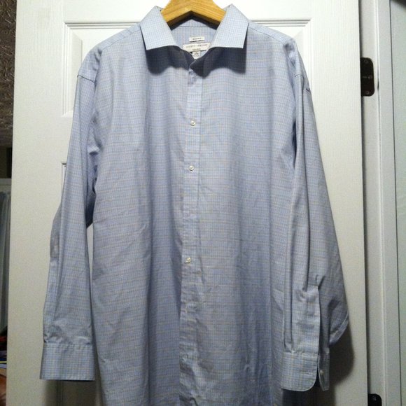 JOSEPH ABBOUD MEN'S BIG & TALL  PRE-OWNED 100%COTTON DRESS SHIRT SIZE: 19/34-35 - Picture 4 of 5